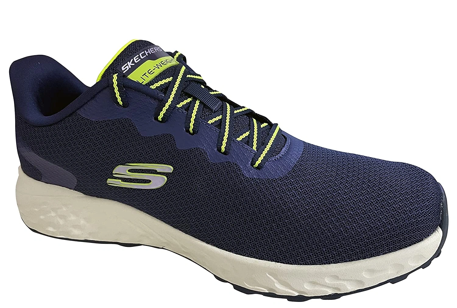 Skechers TERRENEX Men's Sports Running Shoe-7-NAVY/LIME-7