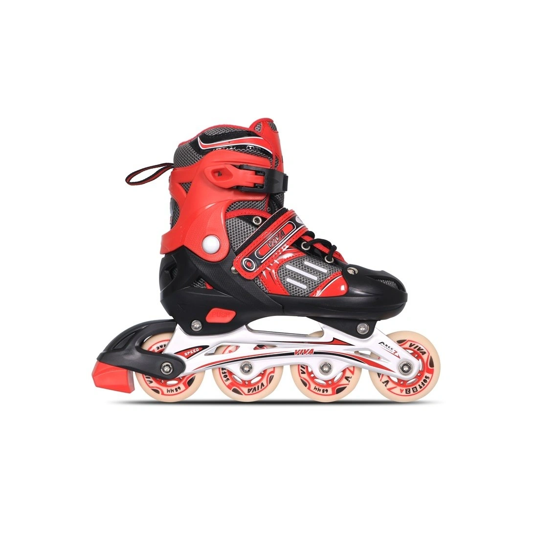 Viva Inline Skates 68mm-RED/BLACK/WHITE-M-4