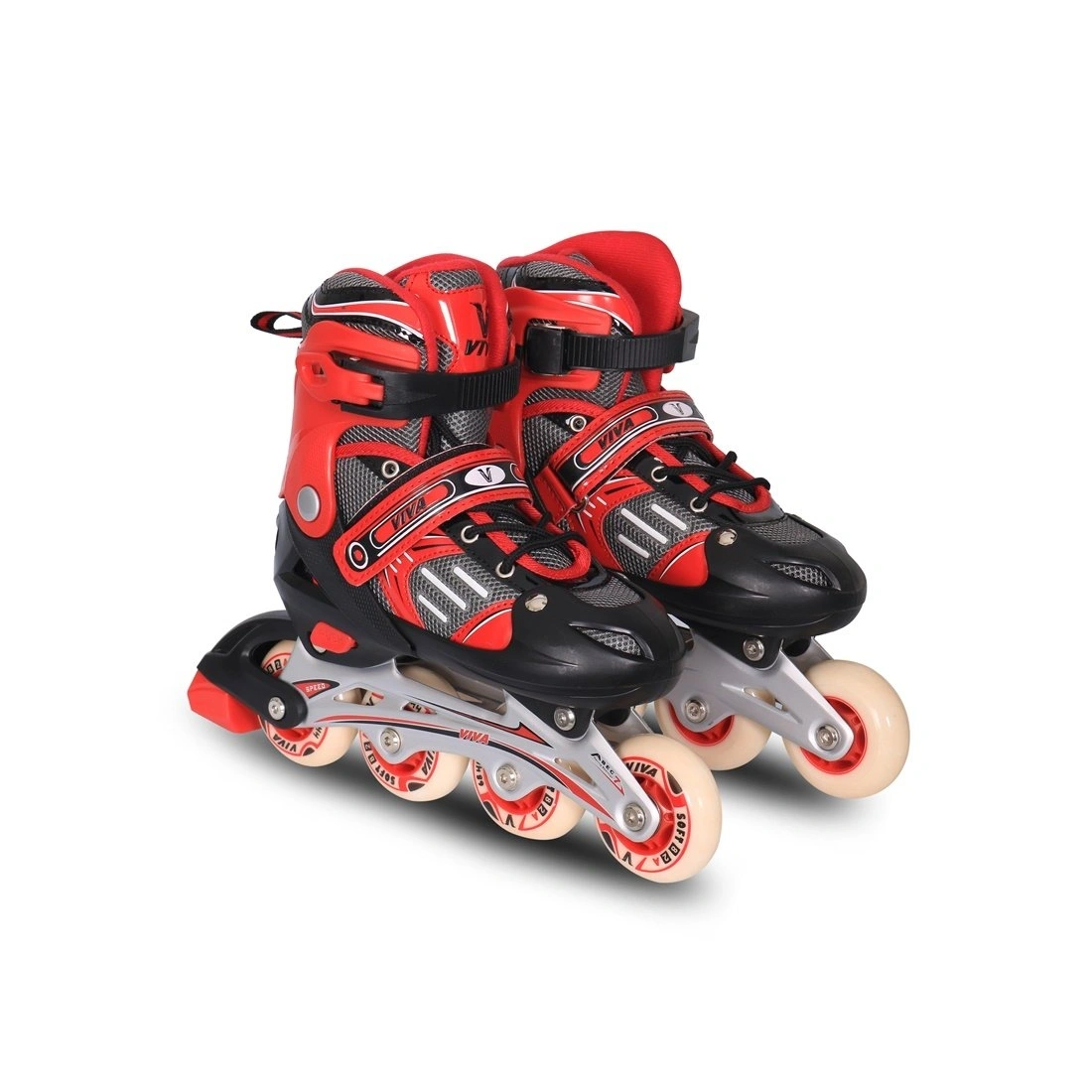 Viva Inline Skates 68mm-RED/BLACK/WHITE-S-1