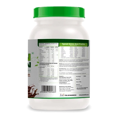 Pure Nutrition Naturals Vegan Protein Powder For Men And Women-CHOCOLATE-2