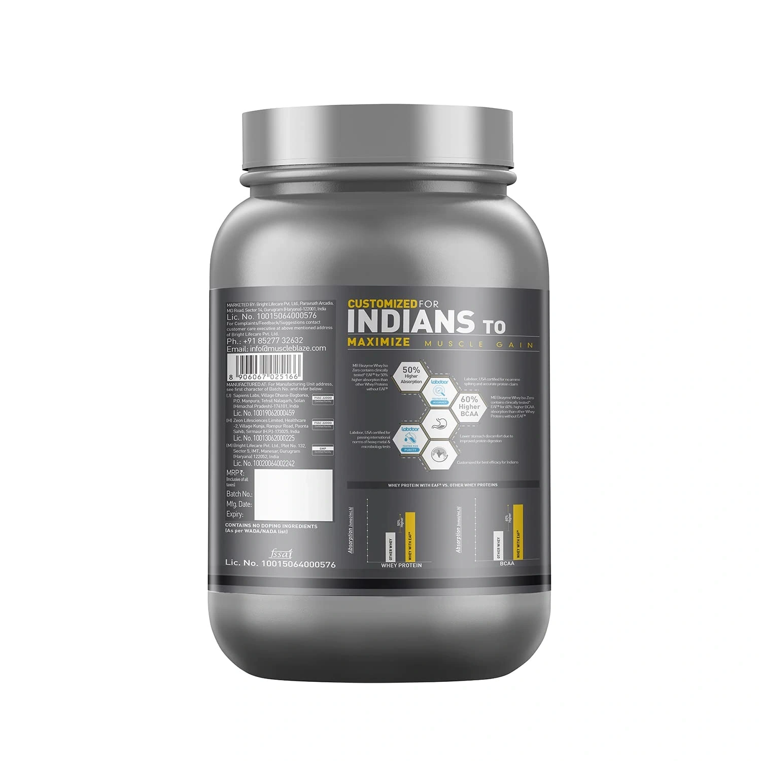 MuscleBlaze Biozyme Iso-Zero, Low Carb, 100% Pure Whey Protein Isolate-ICE CREAM CHOCOLATE-4