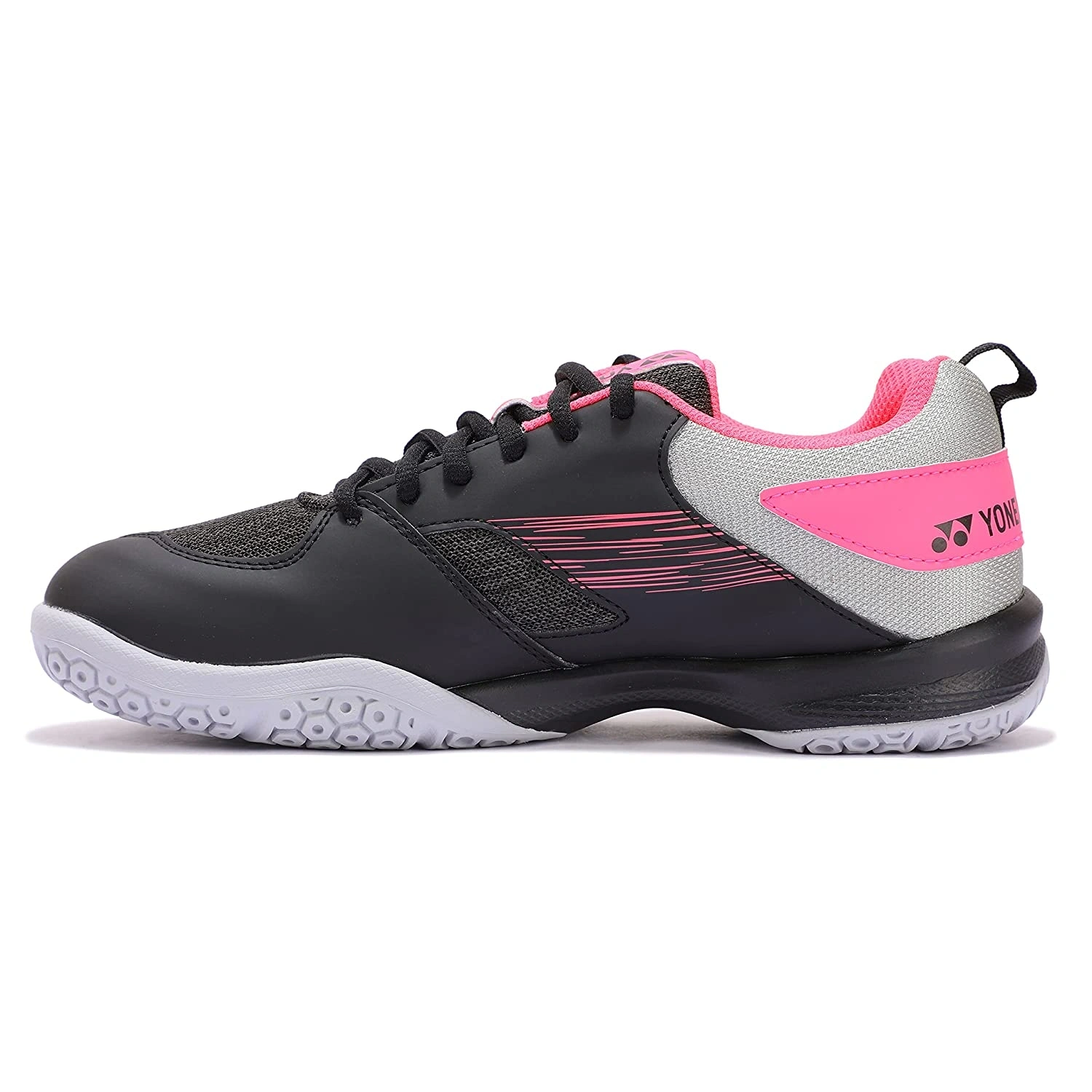 YONEX SHB 37EX Badminton Shoes-11-BLACK PINK-1