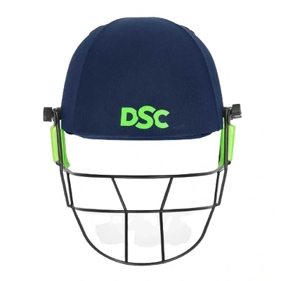 DSC Edge Pro Cricket Helmet: High-Impact ABS Shell Helmet with Aerodynamic Grill Design and Ultra-Soft Padding-NAVY-XS-4