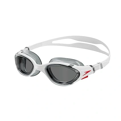 SPEEDO 800233214500 BIOFUSE FITNESS SWIM GOGGLE 2.0-WHITE/SMOKE-SR-1