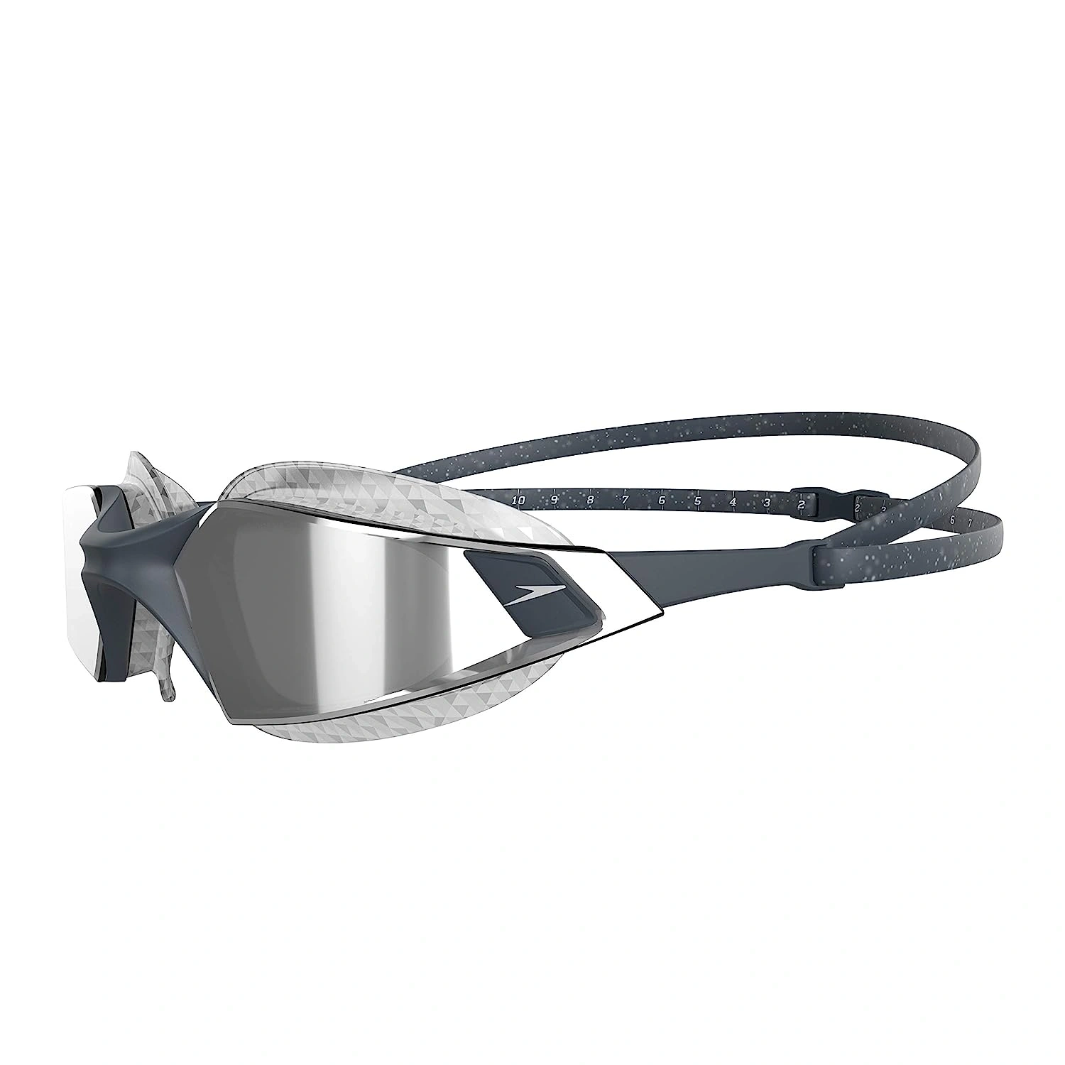 SPEEDO 812263D637 Aquapulse Pro Mirror Swim Goggles-GREY/SILVER-SR-7