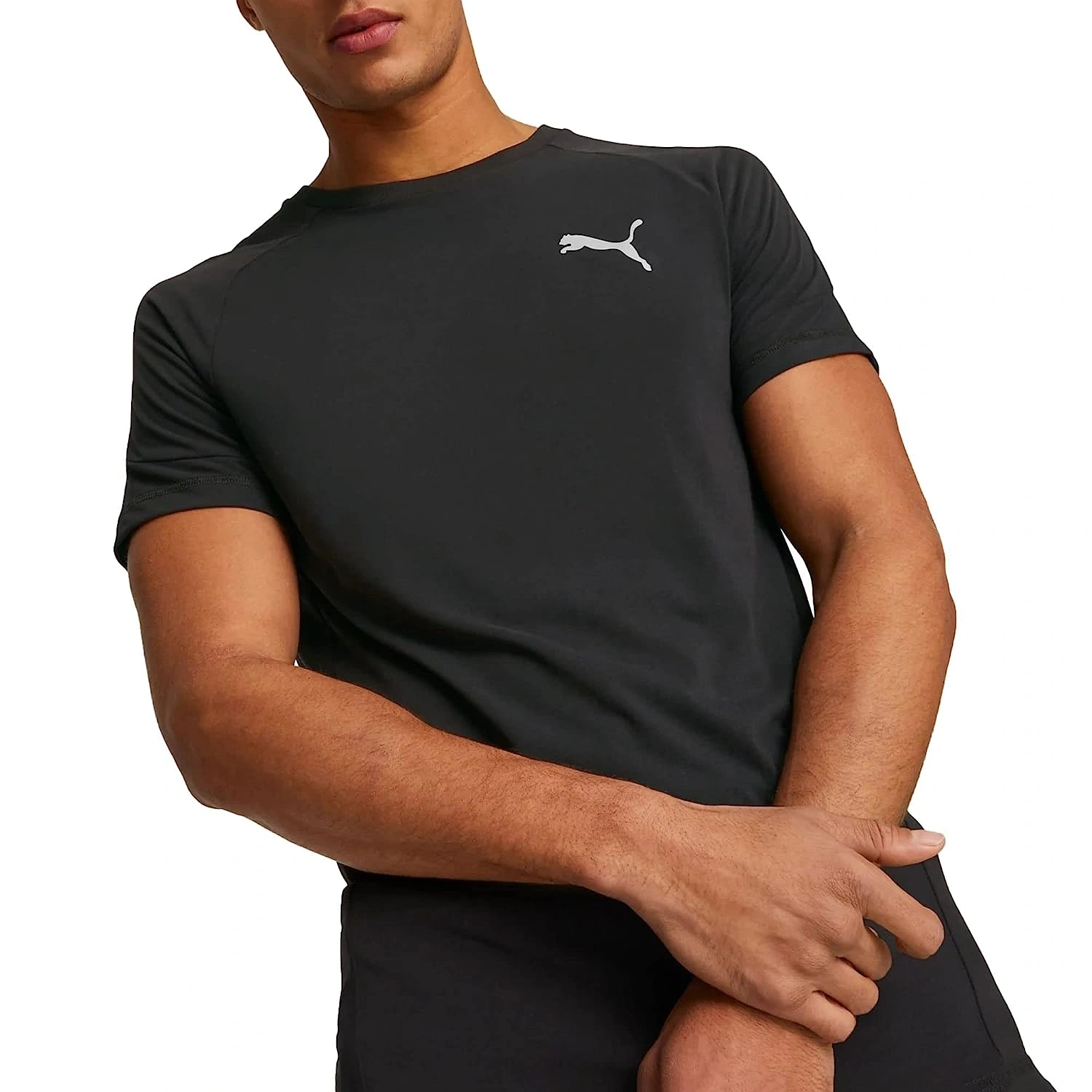 PUMA Evostripe Men's T-Shirt-L-Black-1