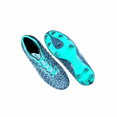 Nivia Reptile Football Shoes for Mens-GREY - GREEN-8-4