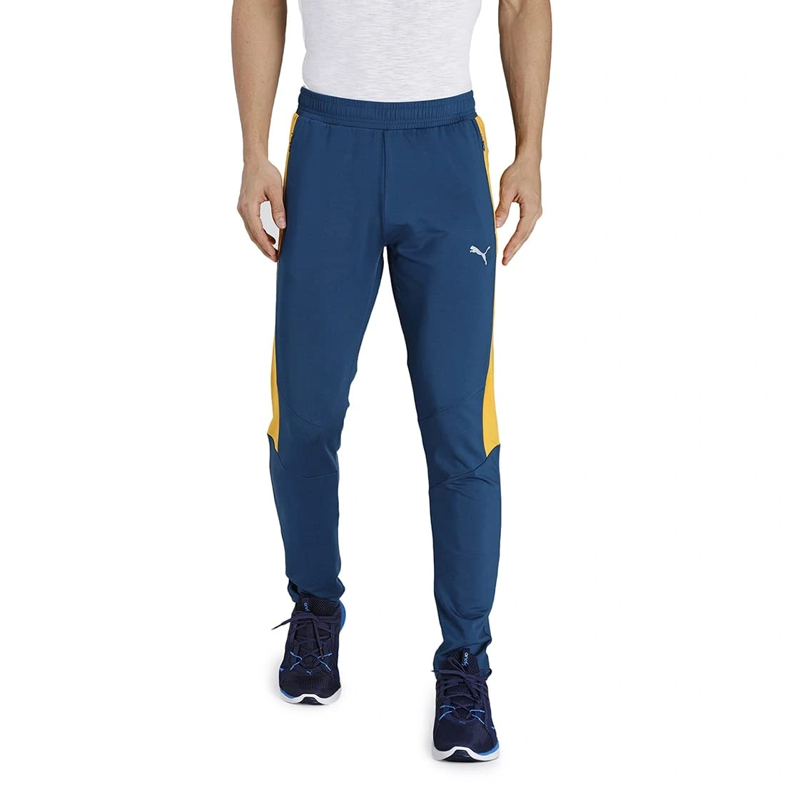 Puma One8 Virat Kohli Polyester Men's Slim Fit Trackpant-L-Blue-1