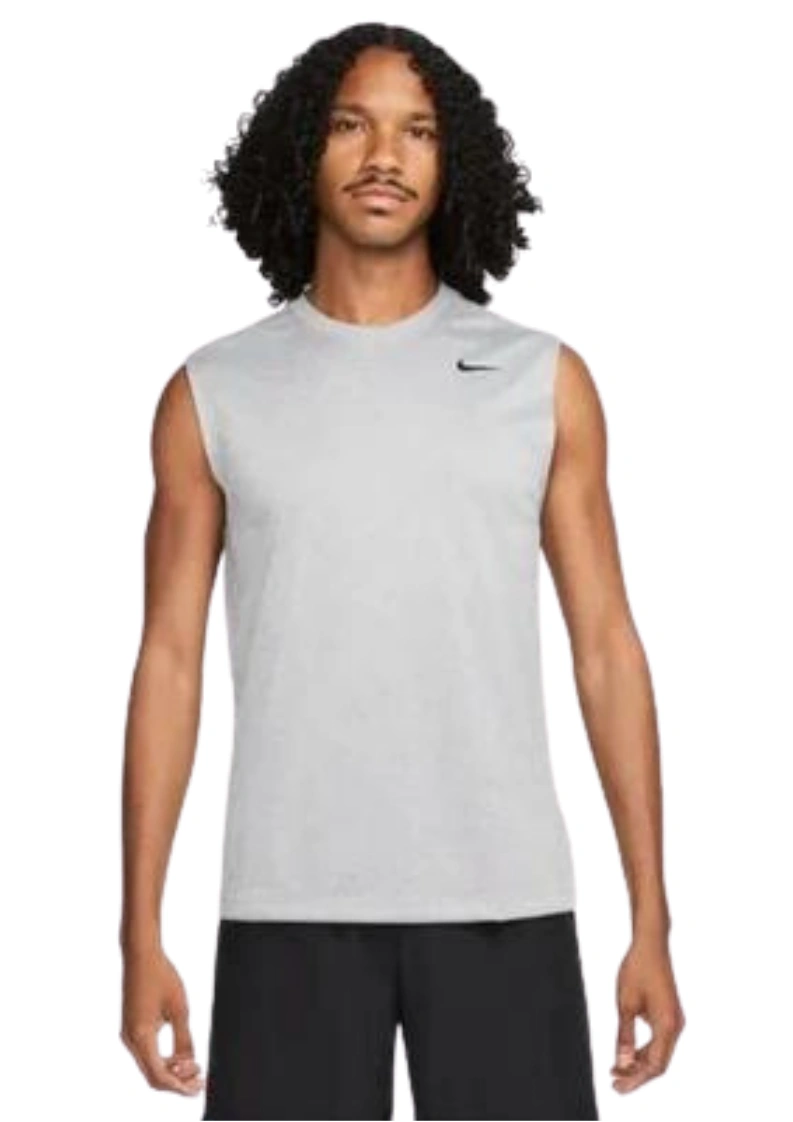 Nike Men Dri-FIT Legend Sleeveless Fitness Training T-Shirt-Grey-XL-1