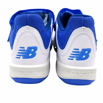 New Balance CK4040 W5 Spike Cricket Shoes-WHITE BLUE-9-4