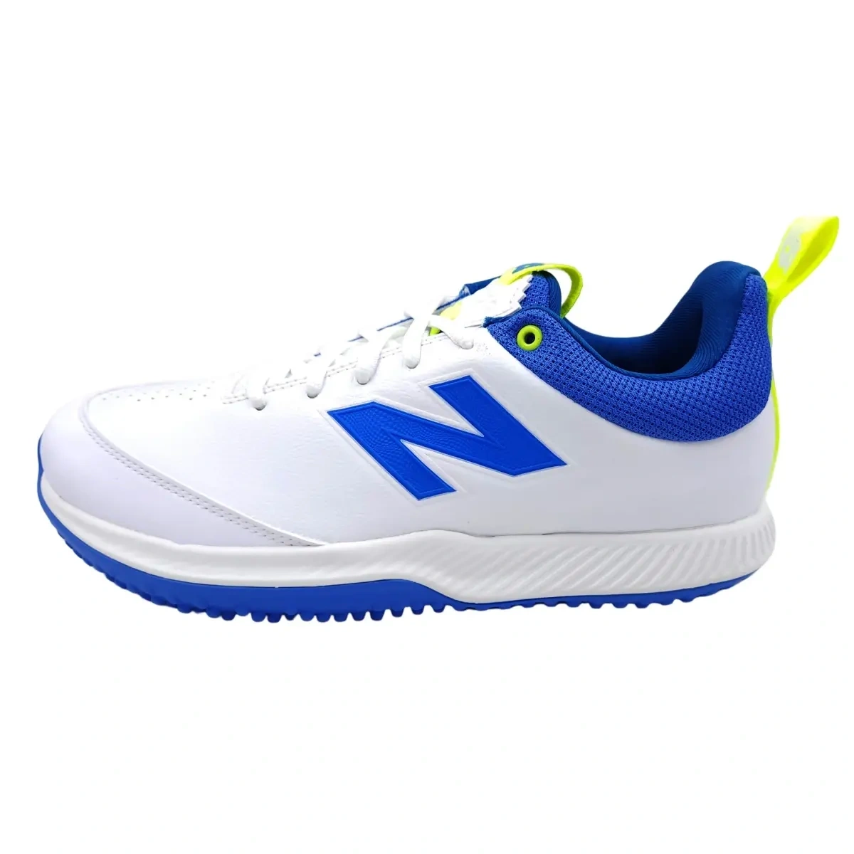 New Balance CK4020 R5 Stud Cricket Shoes-WHITE BLUE-10-1