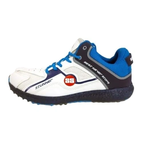 SS Stunner Rubber Cricket Shoes-BLUE-6-1