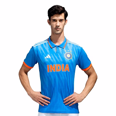Adidas Official India Cricket ODI Replica Jersey (Men's): Celebrate Team India's Excellence in Style and Comfort-51709