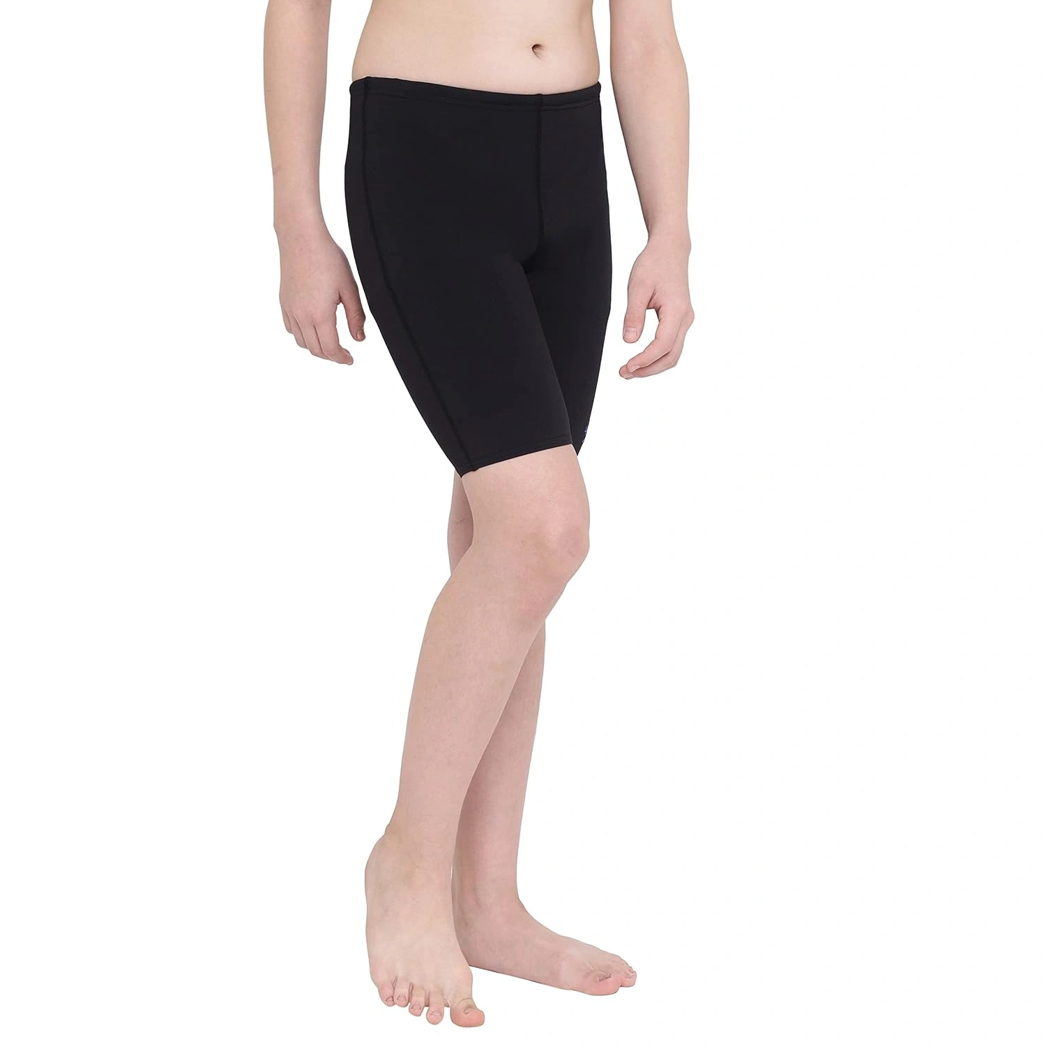 Speedo Essential Endurance Plus Jammer, Junior Boy-BLACK / BLUE FLAME-24-7