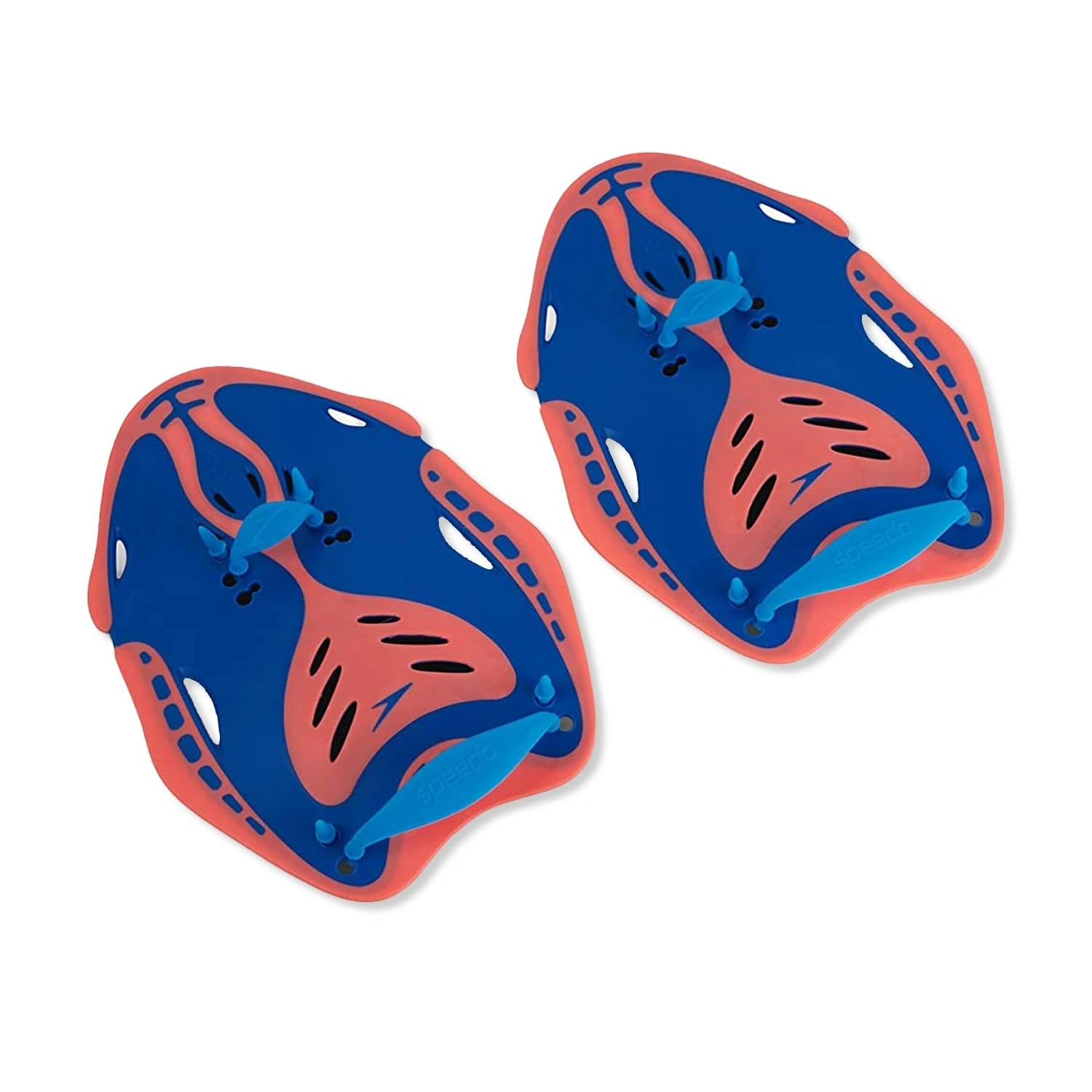 Speedo Biofuse Power Paddle, Training Aids, Unisex Adult-BLUE/ORANGE-L-1