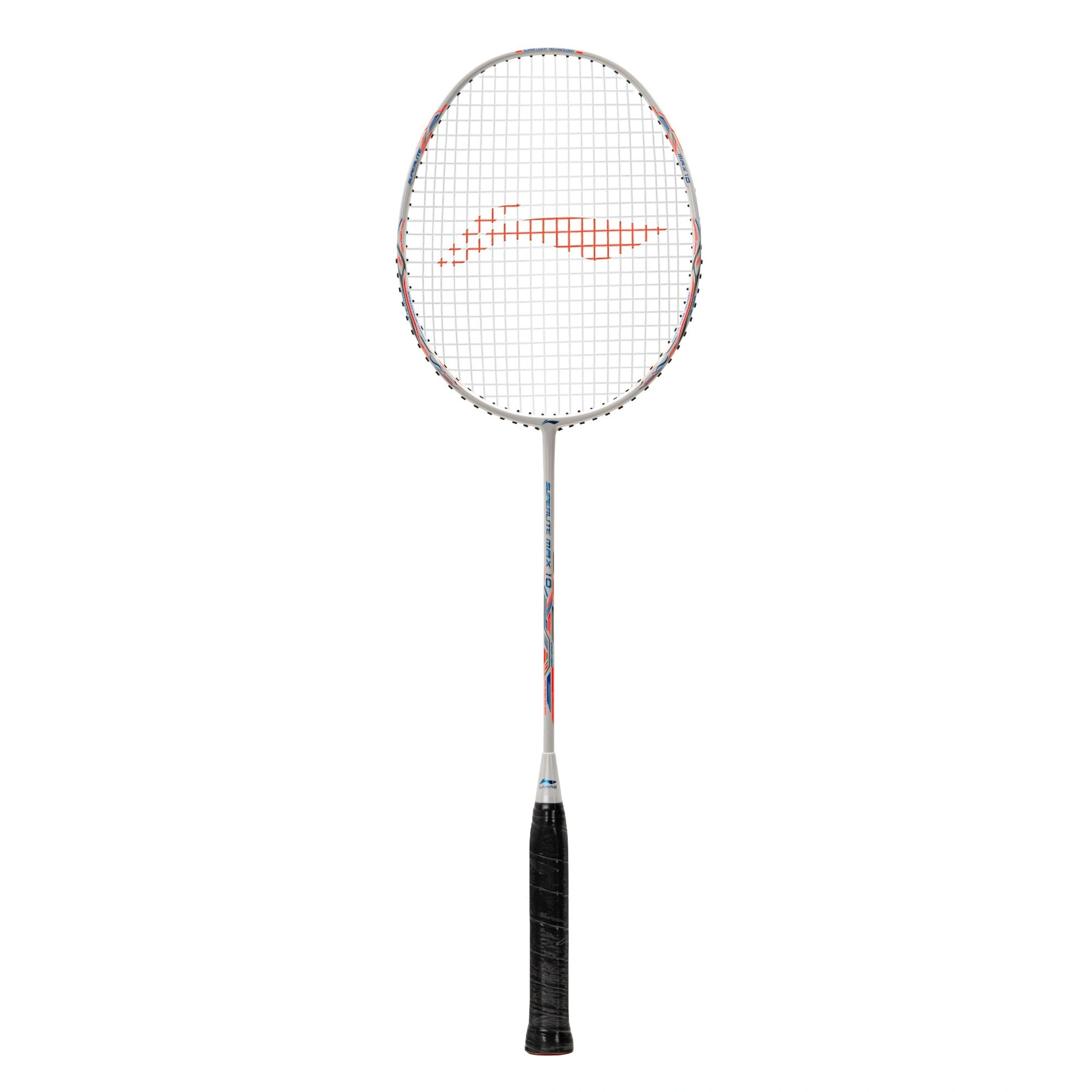 Li-Ning G-Force Superlite Max 10 Carbon Fibre Badminton Racket-WHITE/BLUE/ORANGE-FS-1