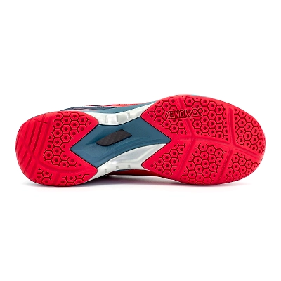Yonex Kiwami Badminton Shoes For Men-6-FADDED RED DARK OCEANIC-4