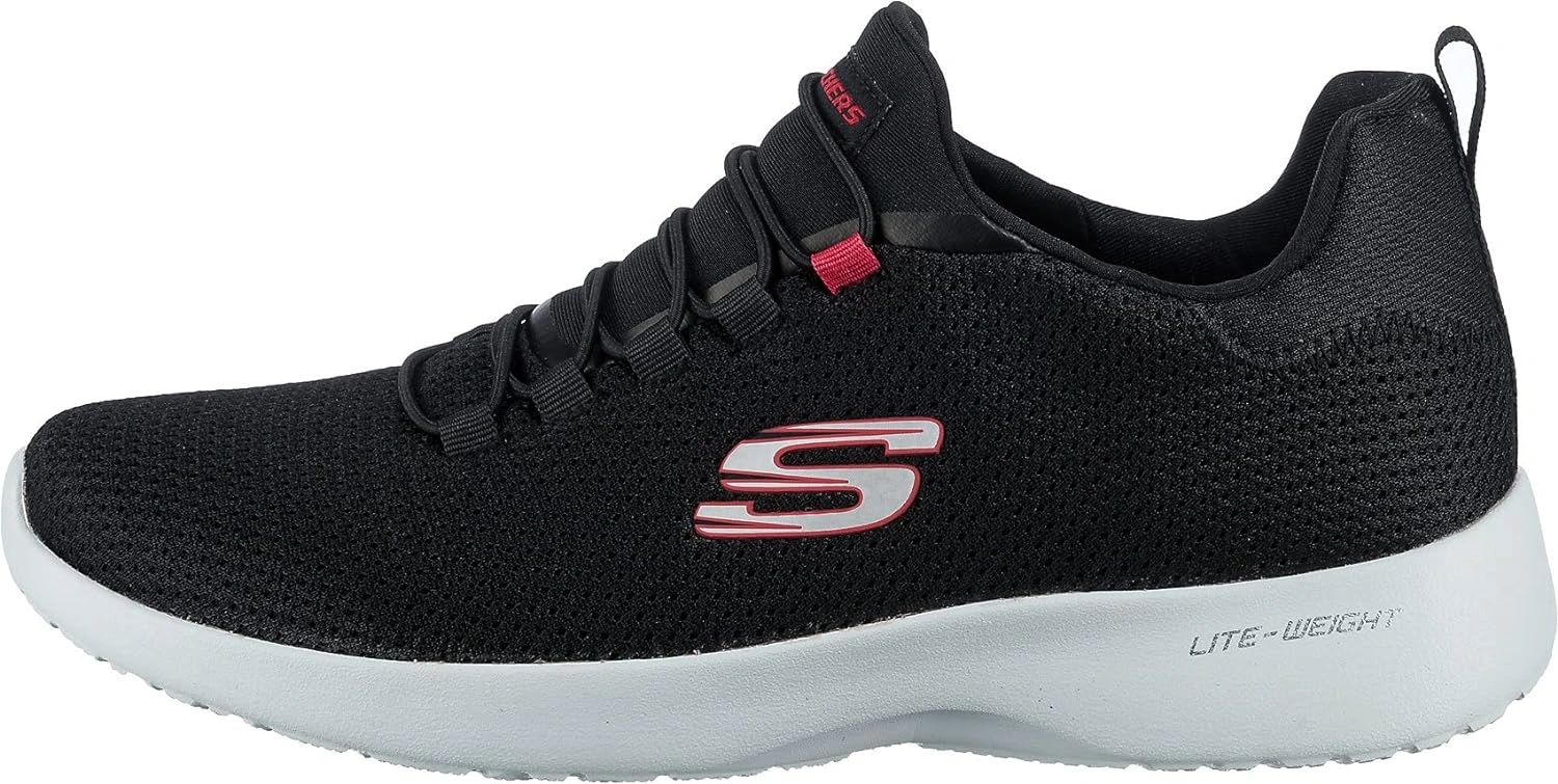 Skechers Mens 58360 Shoes-BLACK / RED-10-1