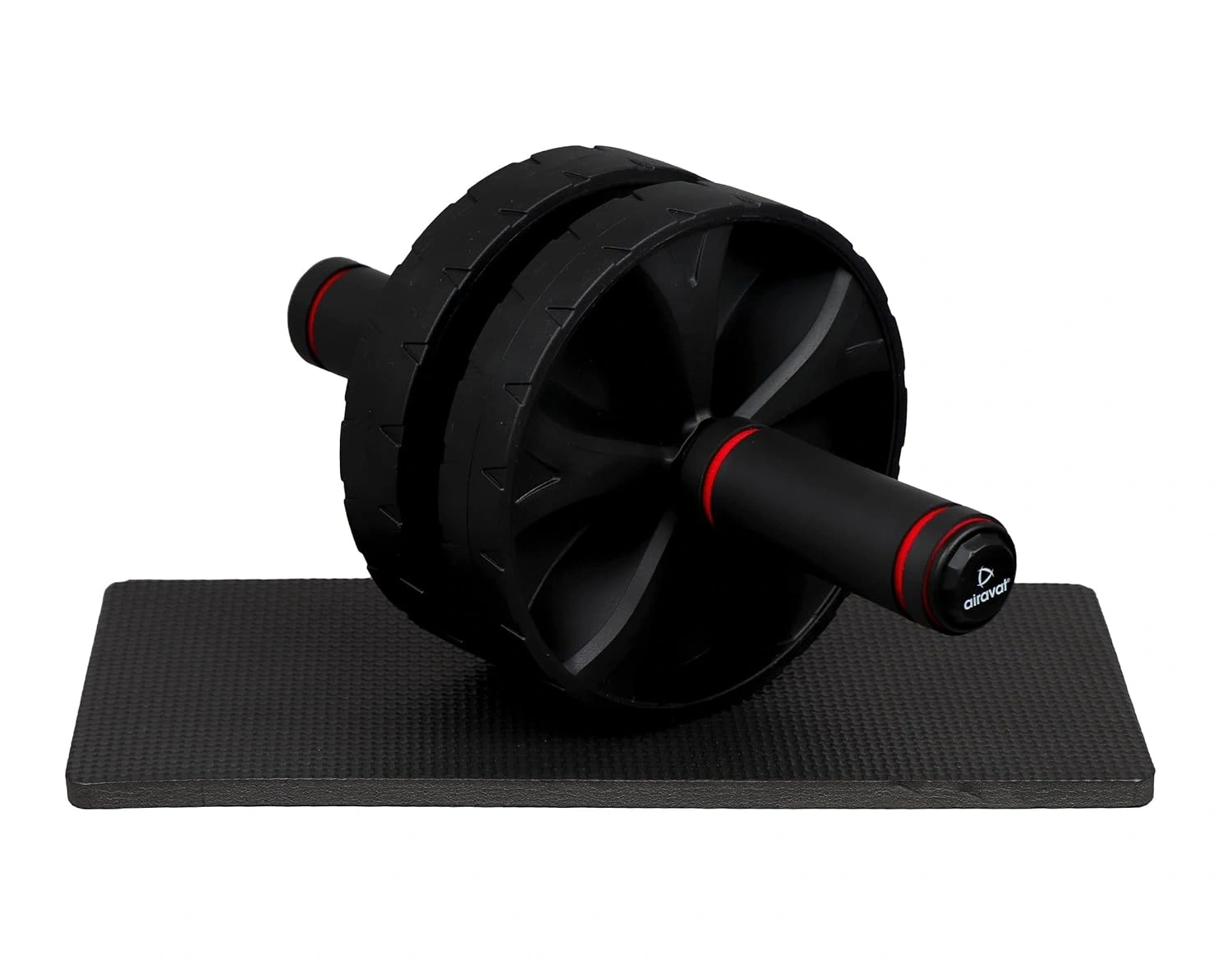 Airavat 4510 Ab Roller with Dual Wheels: Strengthen and Sculpt Your Core Muscles with Enhanced Stability-BLACK-1