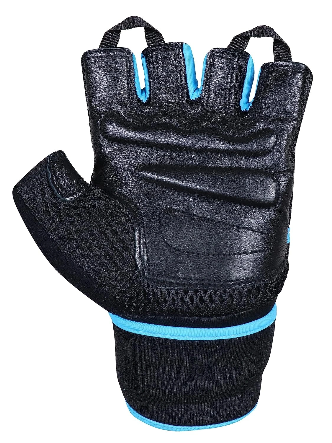 Kobo WTG-57 Gym Gloves with Wrist Support -BLACK-SKY-L-6