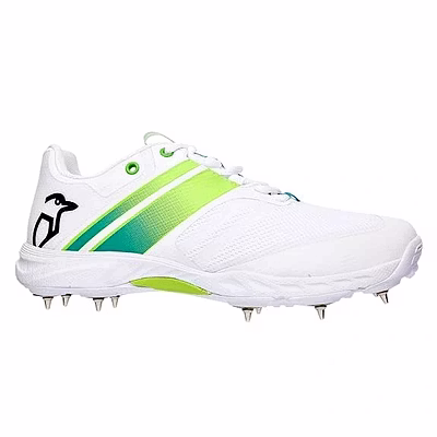 Kookaburra Pro 2.0 Spike Cricket Shoes -WHITE/LIME-10-2