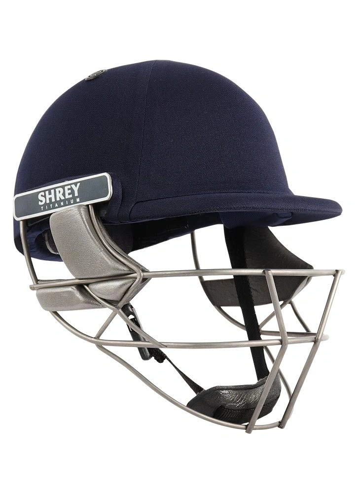 Shrey Pro Guard Air Titanium Cricket Helmet -NAVY-M-2