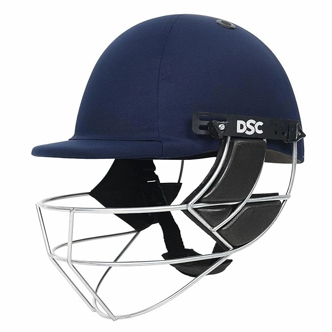 DSC Defender Cricket Helmet for Men &amp; Boys (Navy): Lightweight and Durable Helmet with Superior Protection for Cricket Players-30316