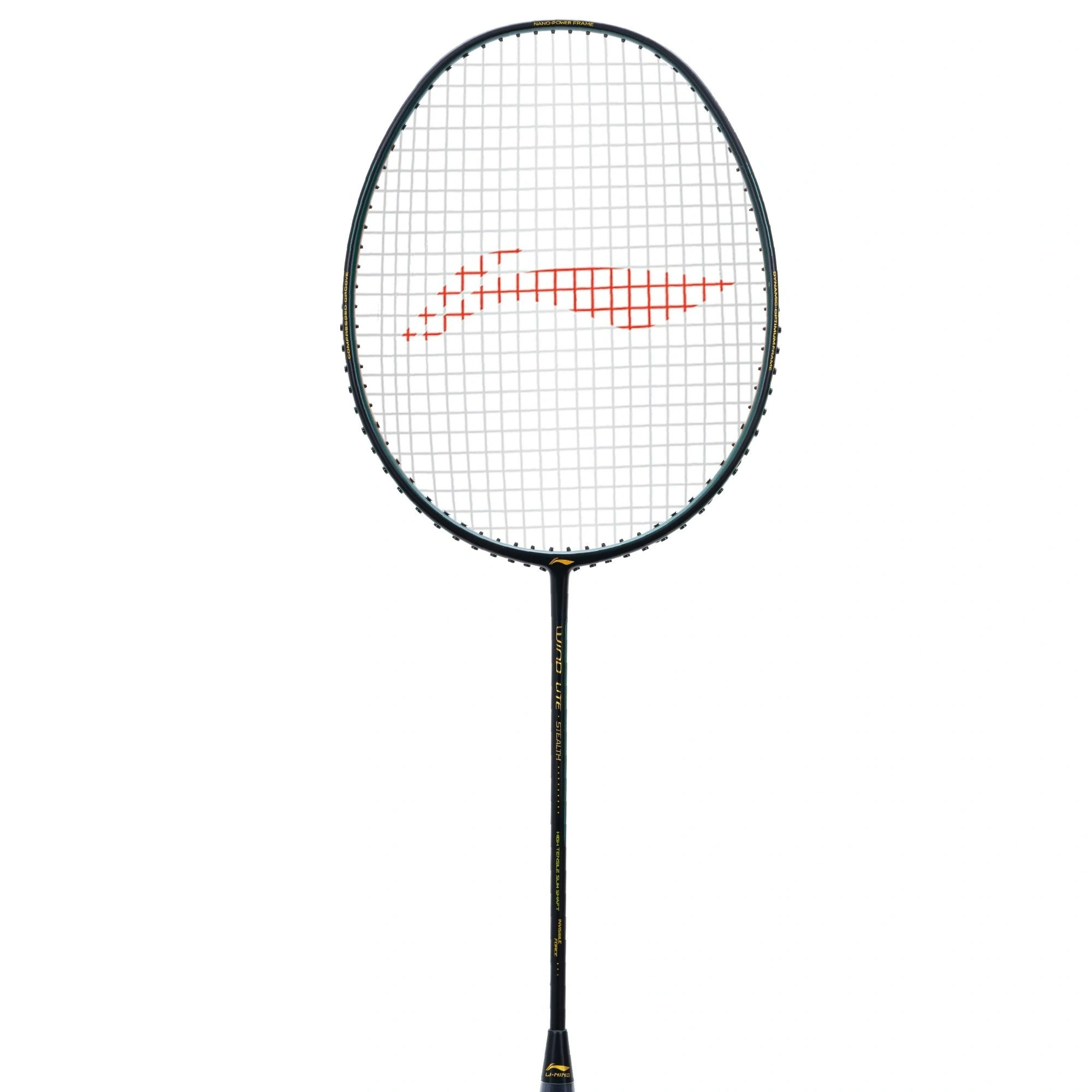 Li-Ning Wind Lite Stealth Strung Badminton Racquet (Black/Red) -BLACK / RED-FS-2