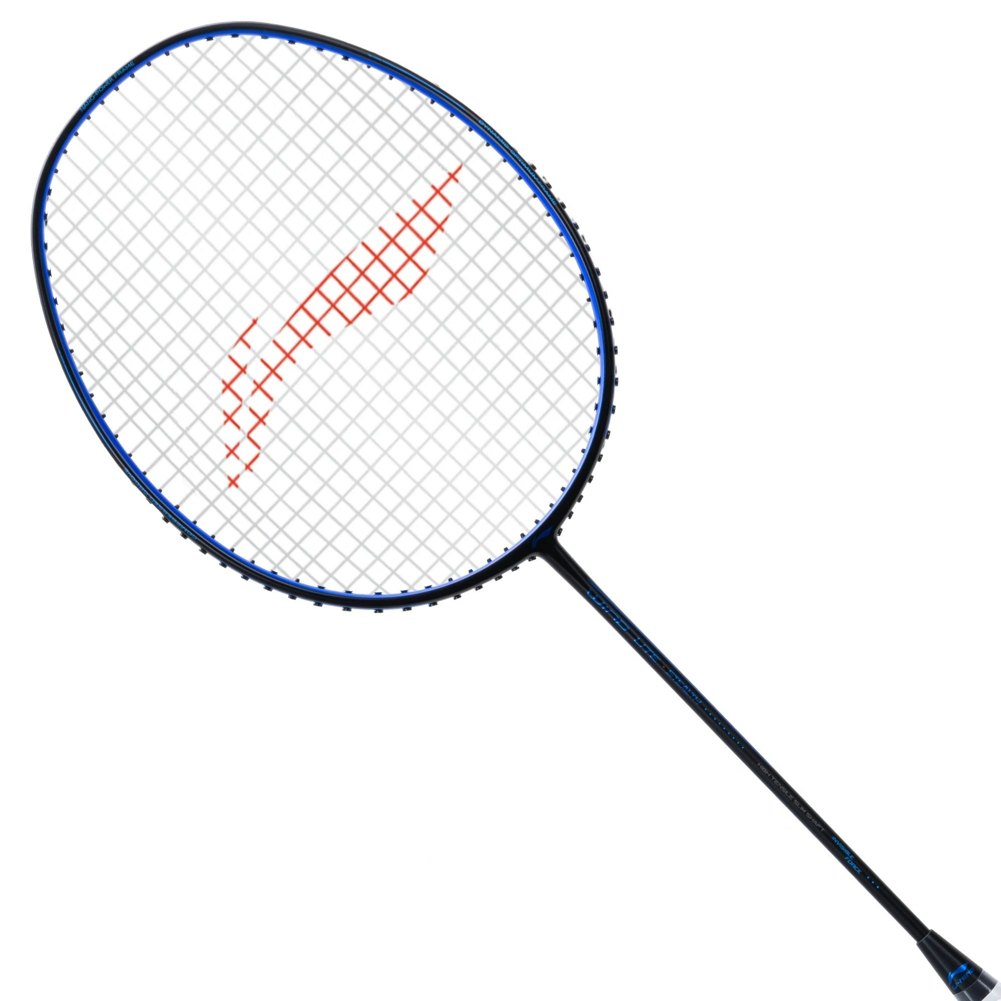 Li-Ning Wind Lite Stealth Badminton Racket (80 Grams) -BLACK/BLUE-FS-4