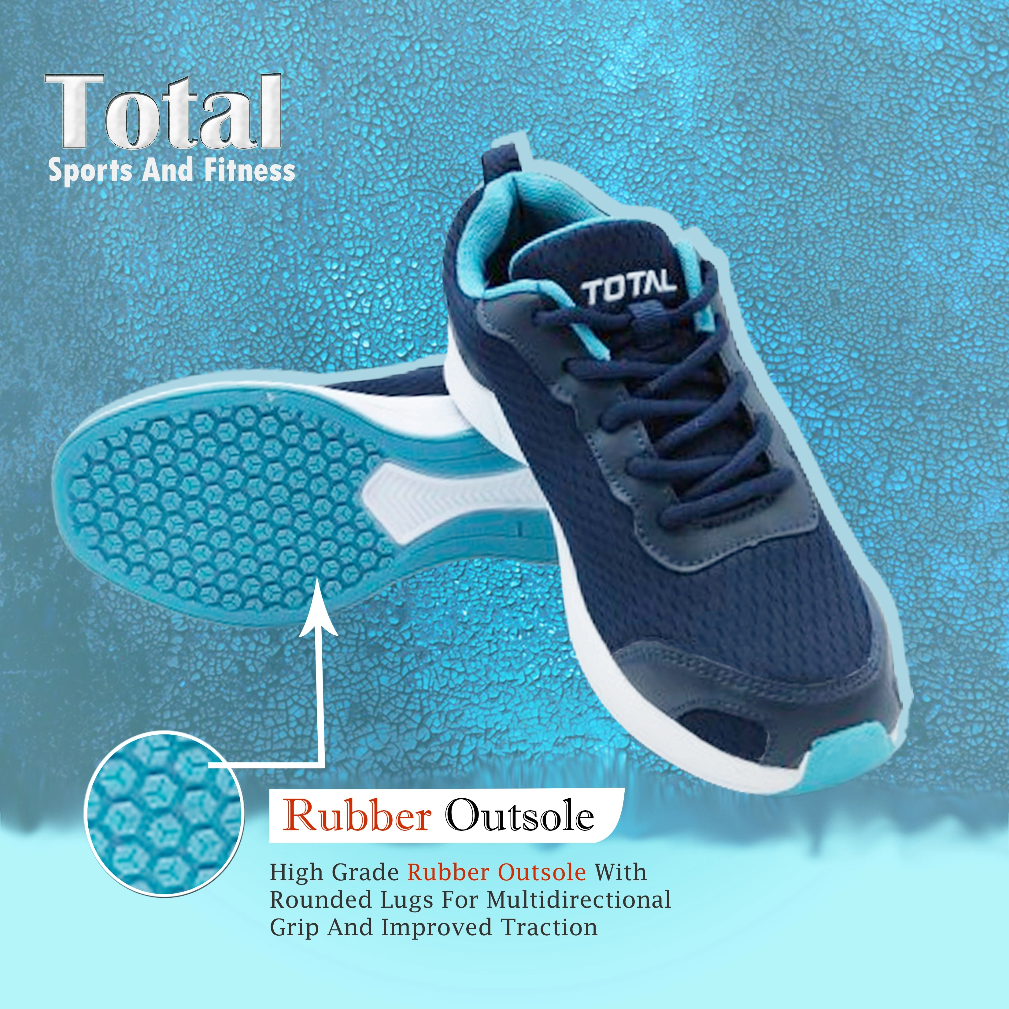 Total KR01 All-Day Comfort Sports Shoes -4-NAVY BLUE-4