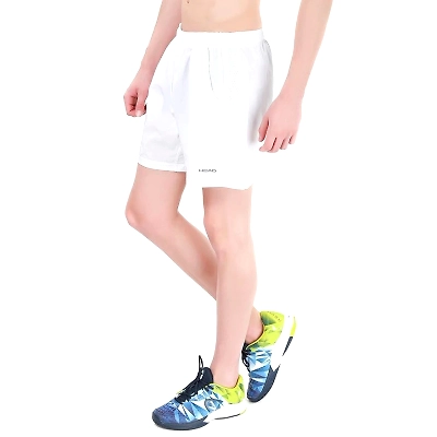 HEAD HPS-1093 Men's Polyester Badminton Shorts -WHITE-XXL-4