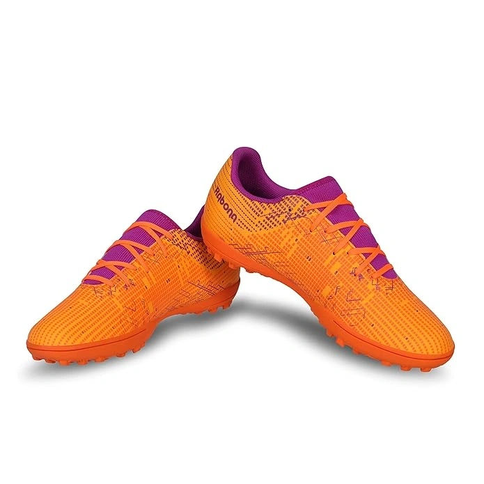 Nivia Rabona 2.0 Turf Football Shoes -NEON ORANGE/F.FUCHSIA-6-2