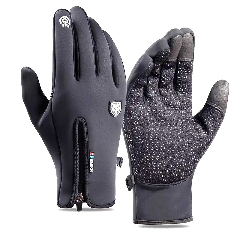 Kaza Winter Windproof Gloves with Zipper: Keep Your Hands Warm and Use Your Phone with Ease in Light Cold Weather-230122