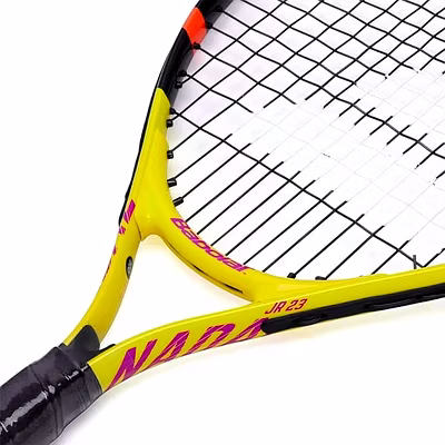 Babolat Nadal Junior 23 Tennis Racket: Junior Tennis Racquet Inspired by Rafael Nadal for Aspiring Young Athletes (Ages 6-8)-YELLOW/PINK/BLUE-FS-2