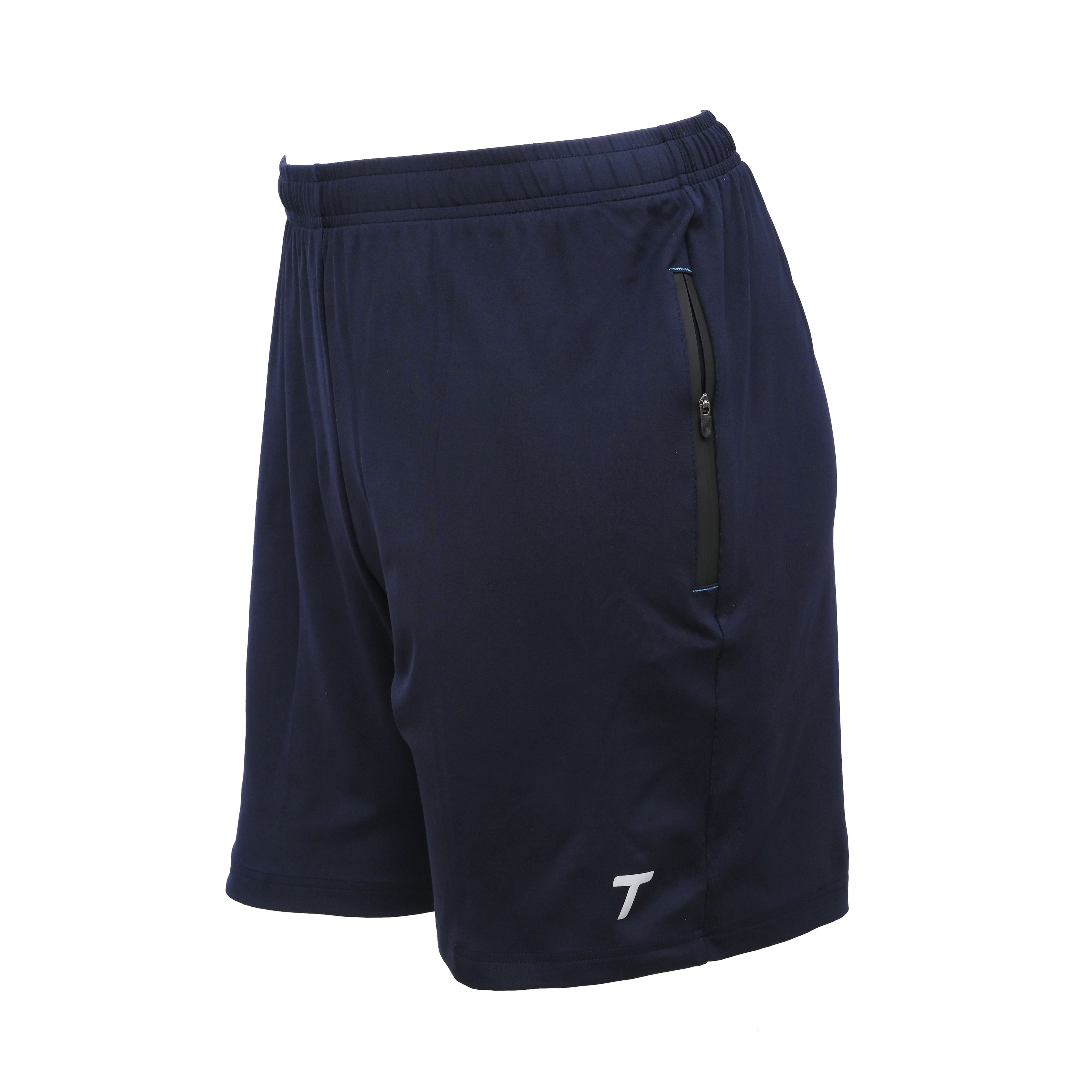 Total Men's Sports Shorts 8130 | Quick-Drying Fabric &amp; Zippered Pockets for Running-XXL-DARK BLUE-2