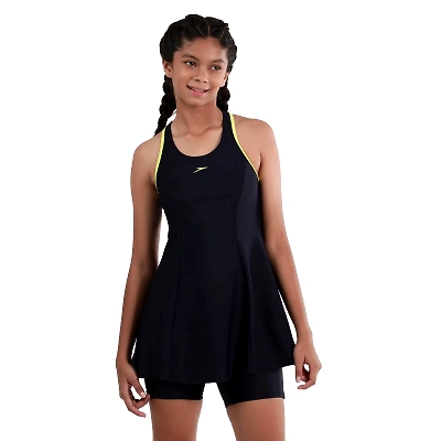 Speedo Girl's Endurance 10 Racerback Swimdress With
Boyleg-54798