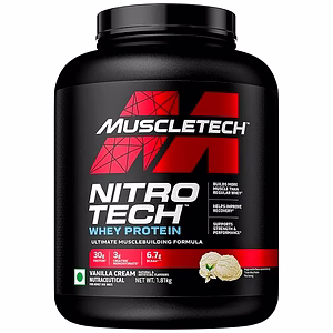 MuscleTech Nitro-Tech Whey Protein, 1.81kg (4lbs), Cookies & Cream