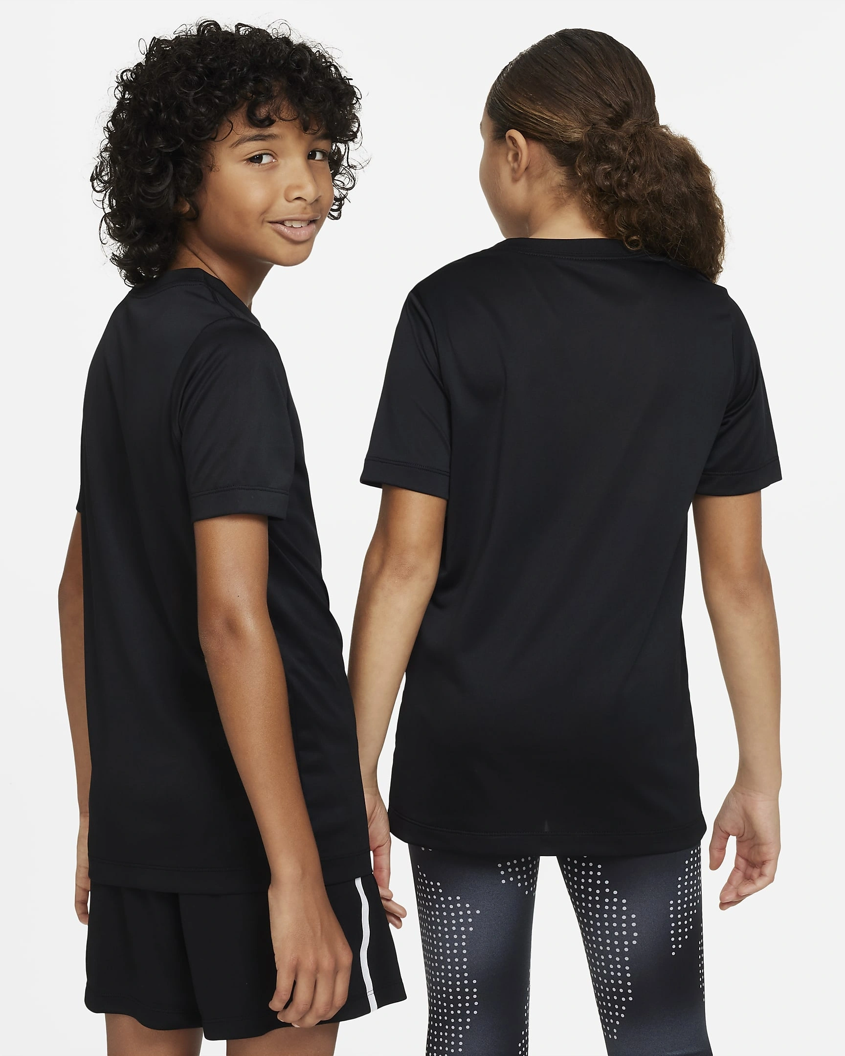 Nike Dri-FIT Legend Older Kids' Training T-Shirt: Breathable Performance Wear-Black-XL-2