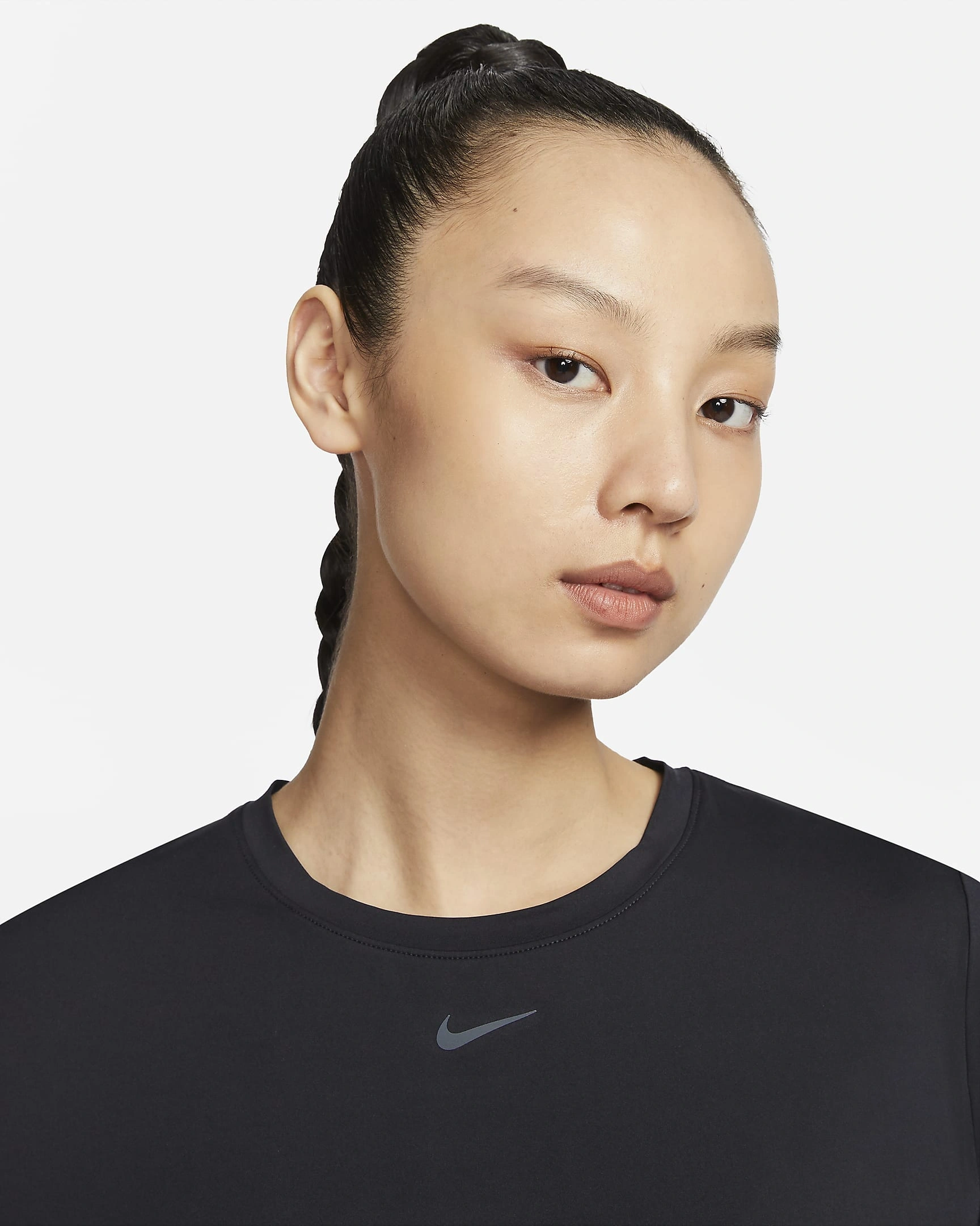 Nike One Classic Women's Dri-FIT Short-Sleeve Top-M-Black-4