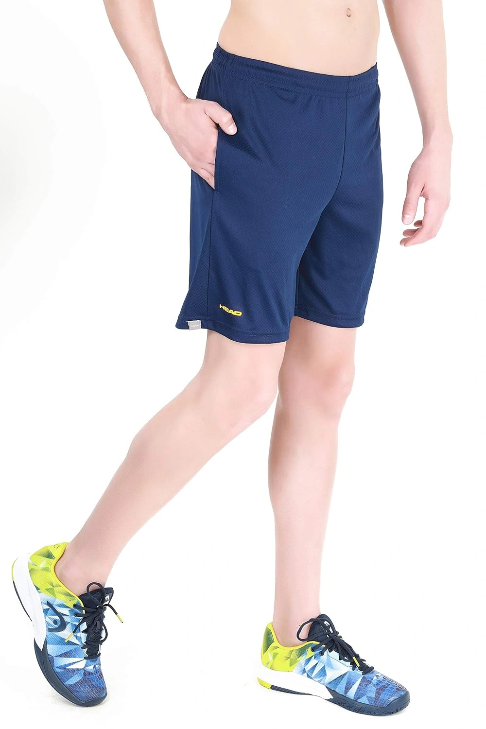 HEAD HBS-1091 Men's Polyester Badminton Shorts -NAVY-S-1