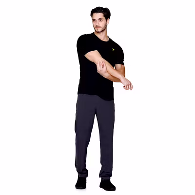 TOTAL Quick Dry Sports T-Shirt for Men-BLACK-XXL-5