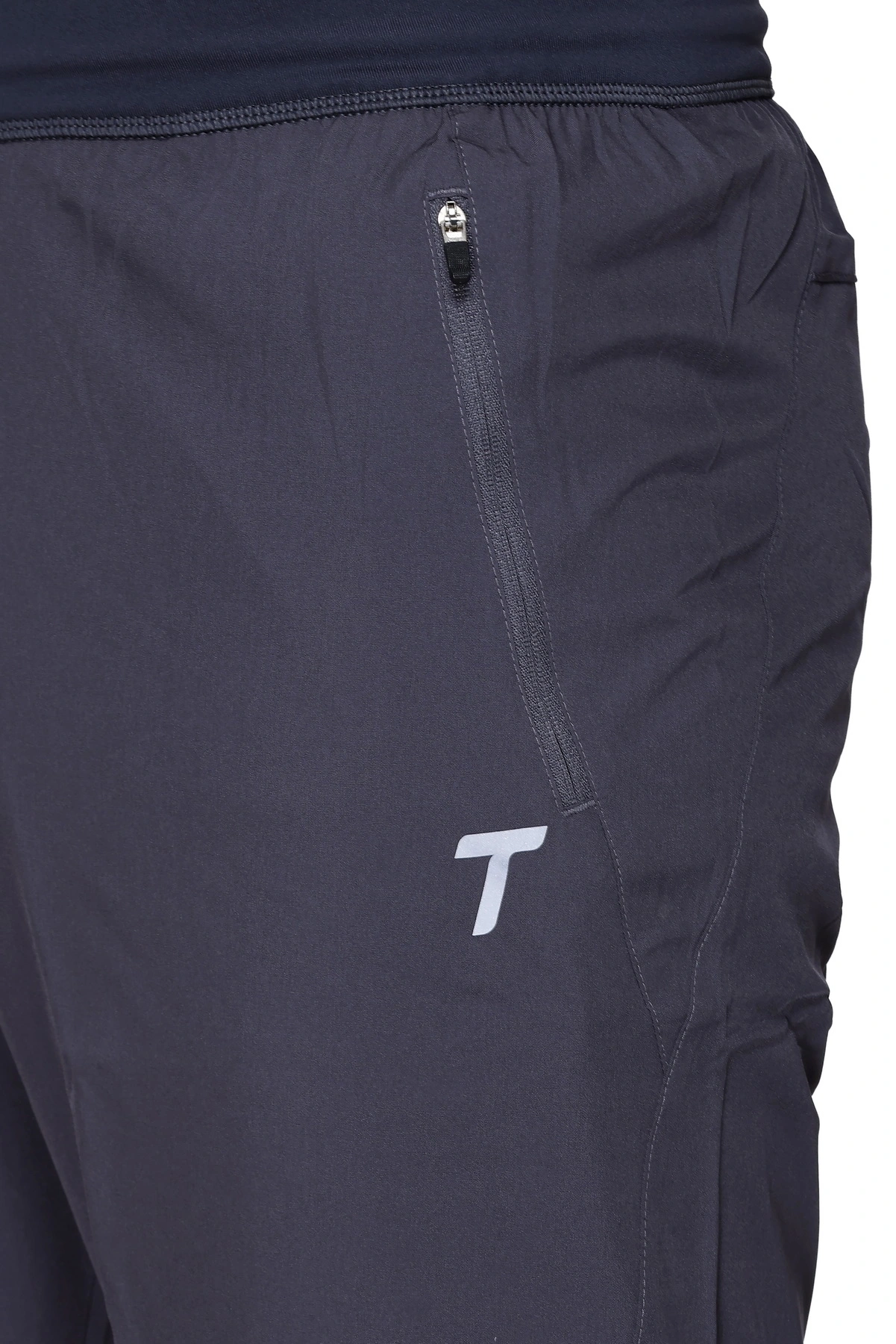 Total Men's Stretchable Track Pants 2116 | Ideal for Gym &amp; Yoga Wear-GREY-L-4