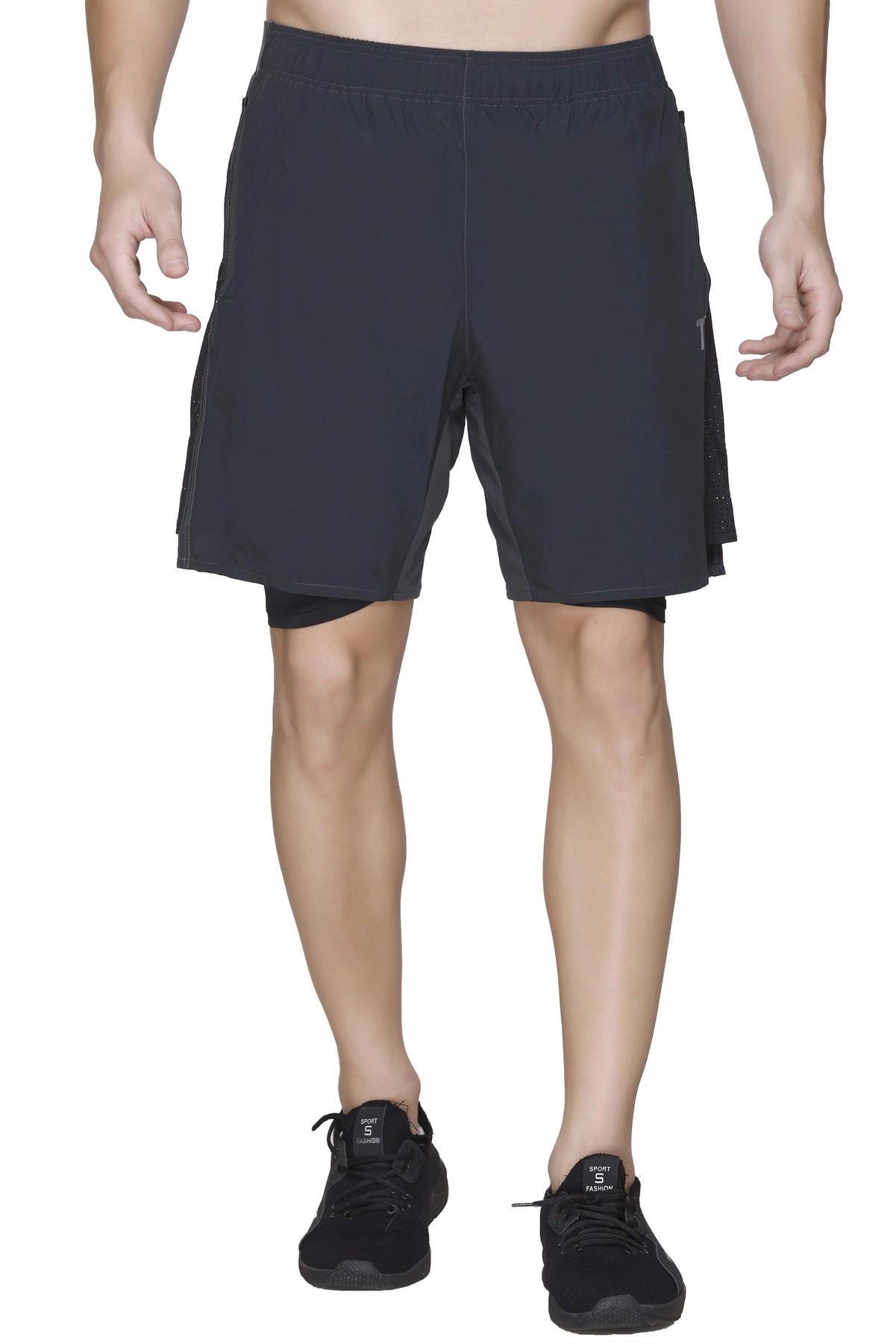 Total Men's 8144 Active Shorts | Relaxed Fit with Elastic Waistband for Summer Adventures-55177