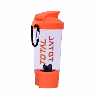 TOTAL Euro Shaker Bottle with Mixer Ball-ORANGE-575ML-1
