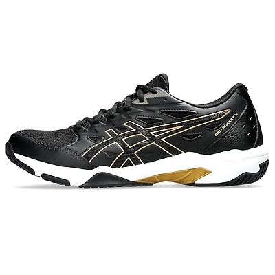 ASICS Men's Gel-Rocket 11-7-BLACK/PURE GOLD-2