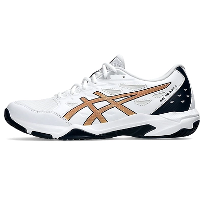 ASICS Men's Gel-Rocket 11-6-WHITE/PURE GOLD-1