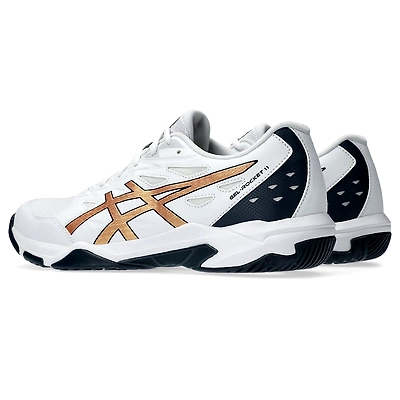 ASICS Men's Gel-Rocket 11-6-WHITE/PURE GOLD-3