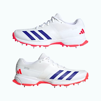 Adidas 22YDS SHOES-Cloud White / Lucid Blue / Solar Red-11-3