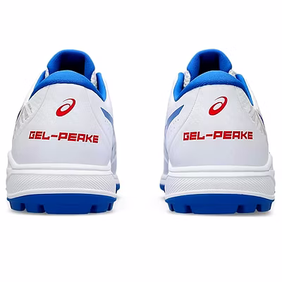 ASICS Unisex Gel-Peake 2 Football Shoes-8-WHITE/TUNA BLUE-4