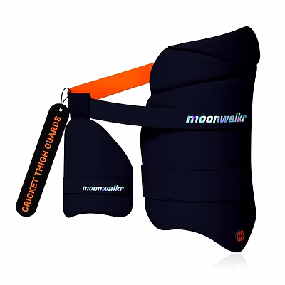 Moonwalkr 2.0 Cricket Batting Combo Thigh Guard Pad White-50039